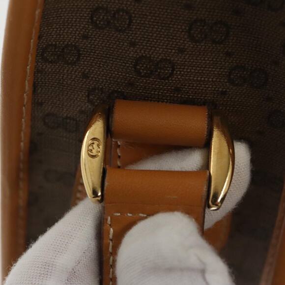 GUCCI Micro GG Supreme Shoulder Bag Pvc Beige Gold 001 104 001 104 - Picture 15 of 16